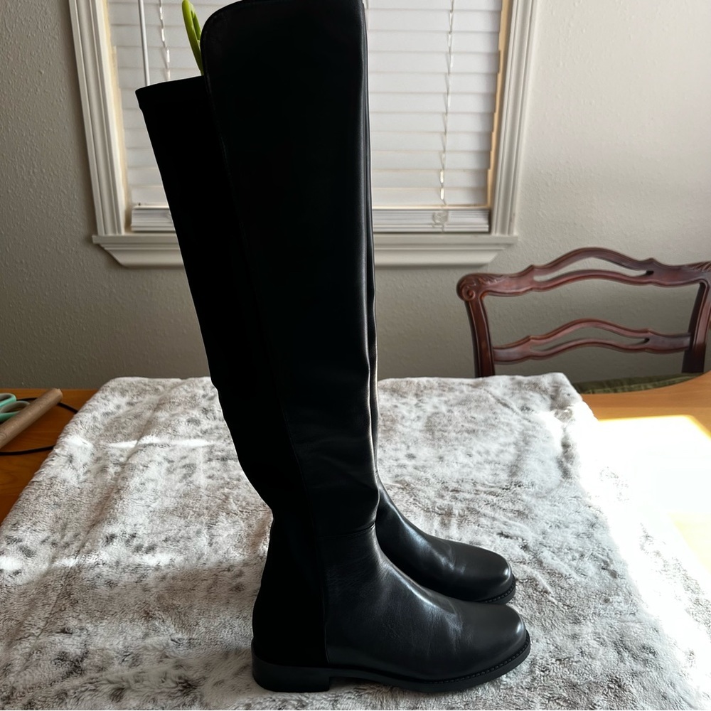 New Stuart Weitzman Nappa Leather 5050 Over the Knee Leather Boots sz 5.5 - Picture 8 of 15